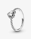 Anillo Piedra Transparente – Plata 925